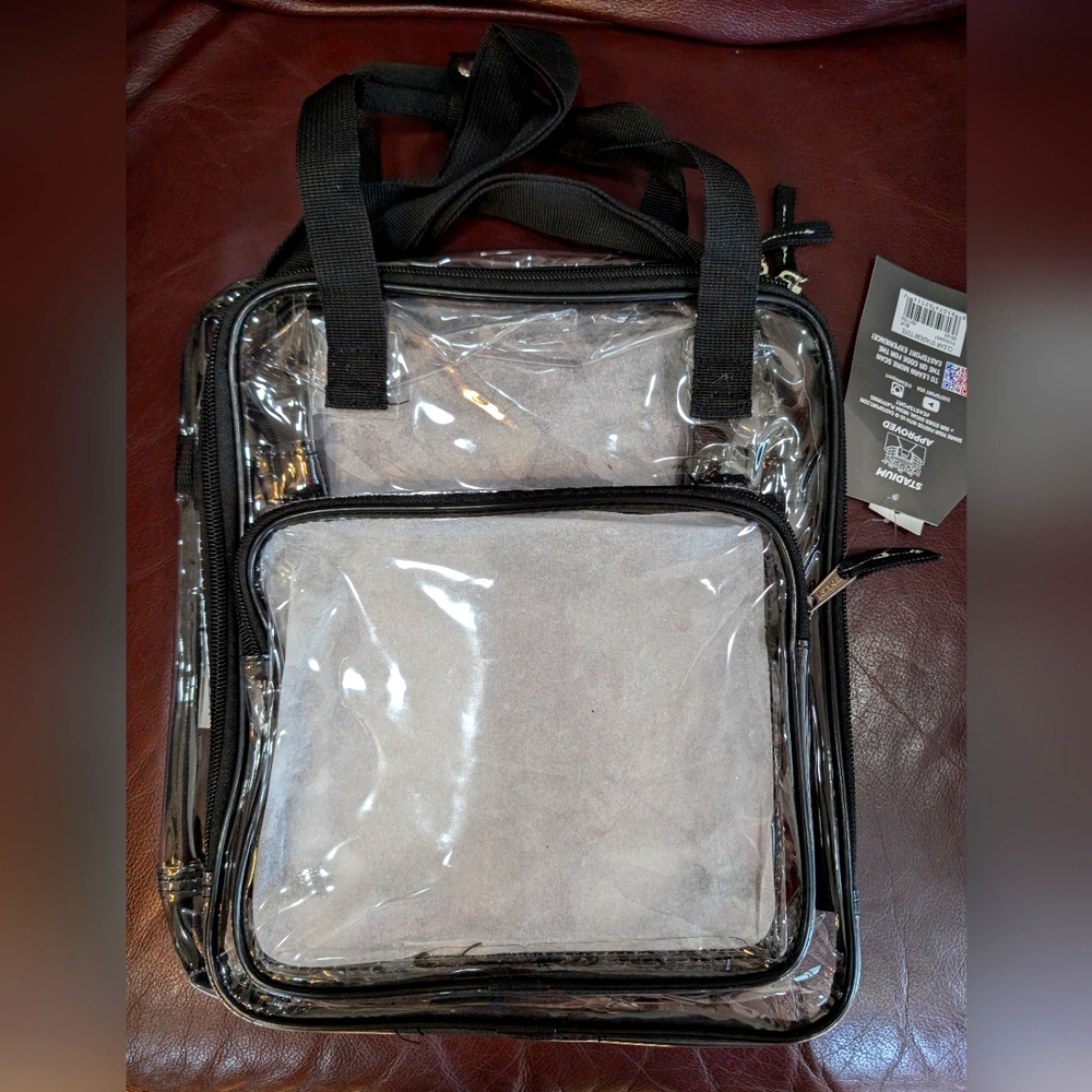 Stadium approved clear backpack